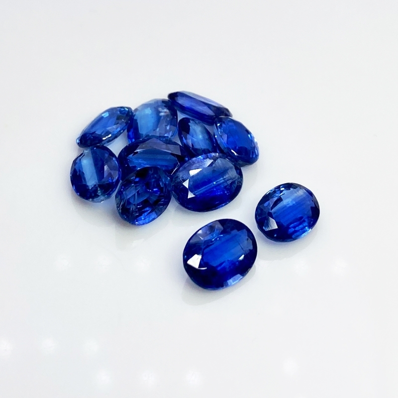 Kyanite 6X9-7X10mm Faceted Oval A+ Gemstones Parcel - 180236