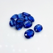 Kyanite 6X9-7X10mm Faceted Oval A+ Gemstones Parcel - 180236