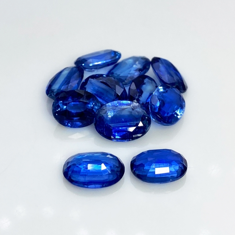 Kyanite 6X9-7X10mm Faceted Oval A+ Gemstones Parcel - 180236