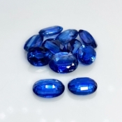 Kyanite 6X9-7X10mm Faceted Oval A+ Gemstones Parcel - 180236
