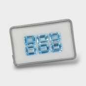 Sky Blue Topaz 10x8mm Step Cut Octagon AAA Gemstones Parcel - 180202