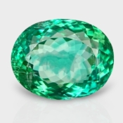 21.82 Cts. Green Kunzite 19x15mm Faceted Oval Shape AA+ Grade Loose Gemstone - Total 1 Pc.