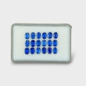 10.94 Cts. Kyanite 6x4mm Faceted Oval Shape AAA Grade Gemstones Parcel - Total 18 Pc.