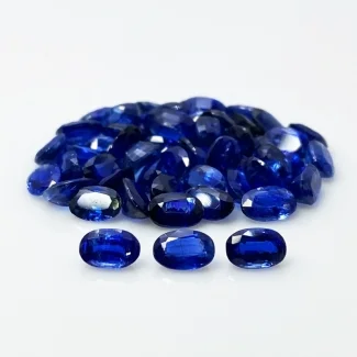 32.05 Cts. Kyanite 6x4mm Faceted Oval Shape A+ Grade Gemstones Parcel - Total 54 Pc.