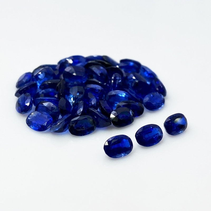 Kyanite 6x4mm Faceted Oval A+ Gemstones Parcel - 170897