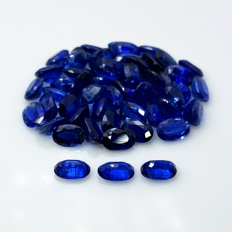 Kyanite 6x4mm Faceted Oval A+ Gemstones Parcel - 170897