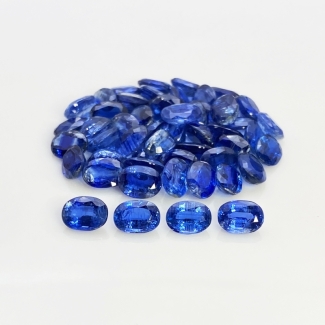 81.15 Cts. Kyanite 8X6mm Faceted Oval Shape B Grade Gemstones Parcel - Total 53 Pc.