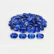 81.15 Cts. Kyanite 8X6mm Faceted Oval Shape B Grade Gemstones Parcel - Total 53 Pc.