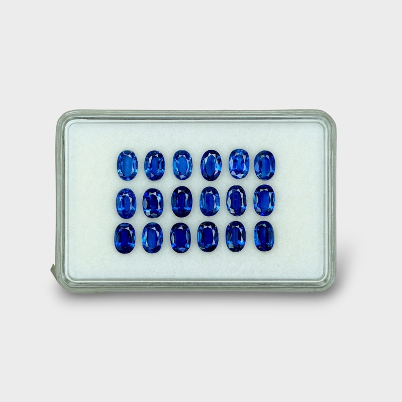 11.04 Cts. Kyanite 6x4mm Faceted Oval Shape AAA Grade Gemstones Parcel - Total 18 Pc.