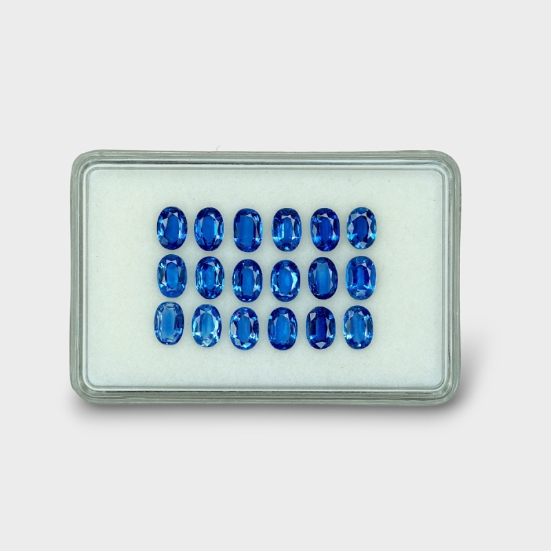 11.29 Cts. Kyanite 6x4mm Faceted Oval Shape AAA Grade Gemstones Parcel - Total 18 Pc.