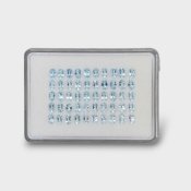 17.98 Cts. Aquamarine 6x4mm Faceted Oval Shape AA Grade Gemstones Parcel - Total 50 Pc.