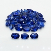 101.1 Cts. Kyanite 9X7mm Faceted Oval Shape B Grade Gemstones Parcel - Total 49 Pc.