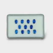 11.66 Cts. Kyanite 6x4mm Faceted Oval Shape AAA Grade Gemstones Parcel - Total 18 Pc.