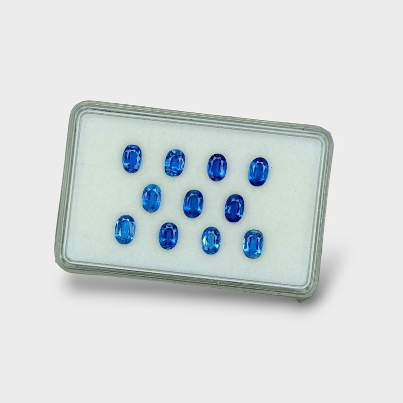 Kyanite 6x4mm Faceted Oval AAA Gemstones Parcel - 170836