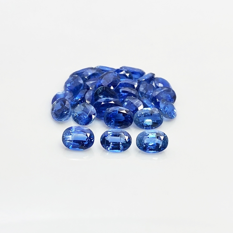 46.6 Cts. Kyanite 8X6mm Faceted Oval Shape A Grade Gemstones Parcel - Total 29 Pc.