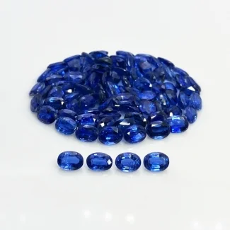 94.24 Cts. Kyanite 7x5mm Faceted Oval Shape B Grade Gemstones Parcel - Total 91 Pc.