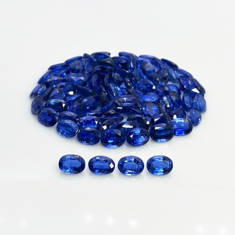 94.24 Cts. Kyanite 7x5mm Faceted Oval Shape B Grade Gemstones Parcel - Total 91 Pc.