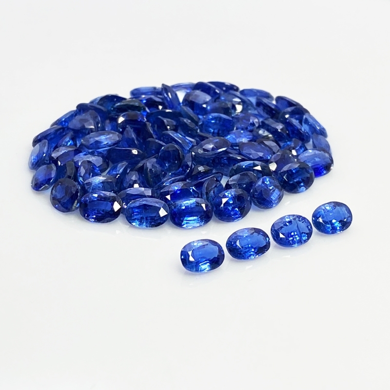 Kyanite 7x5mm Faceted Oval B Gemstones Parcel - 170874