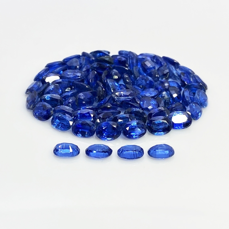 Kyanite 7x5mm Faceted Oval B Gemstones Parcel - 170874