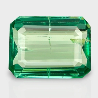 24.15 Cts. Green Kunzite 20x15.5mm Step Cut Octagon Shape AA+ Grade Loose Gemstone - Total 1 Pc.