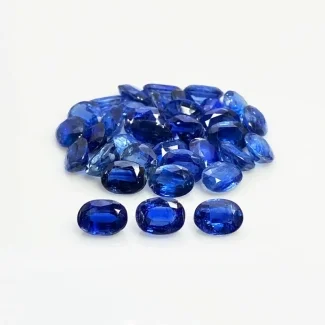 53.15 Cts. Kyanite 8X6mm Faceted Oval Shape A Grade Gemstones Parcel - Total 35 Pc.