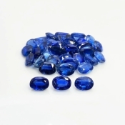 53.15 Cts. Kyanite 8X6mm Faceted Oval Shape A Grade Gemstones Parcel - Total 35 Pc.