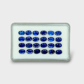 14.29 Cts. Kyanite 6x4mm Faceted Oval Shape AAA Grade Gemstones Parcel - Total 24 Pc.