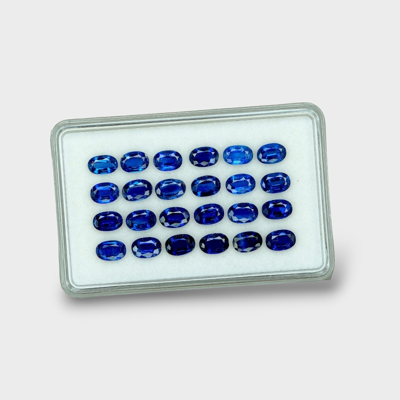 Kyanite 6x4mm Faceted Oval AAA Gemstones Parcel - 170837