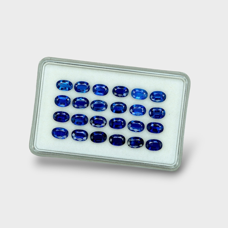 Kyanite 6x4mm Faceted Oval AAA Gemstones Parcel - 170837