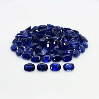 122.45 Cts. Kyanite 7x5mm Faceted Oval Shape B Grade Gemstones Parcel - Total 119 Pc.