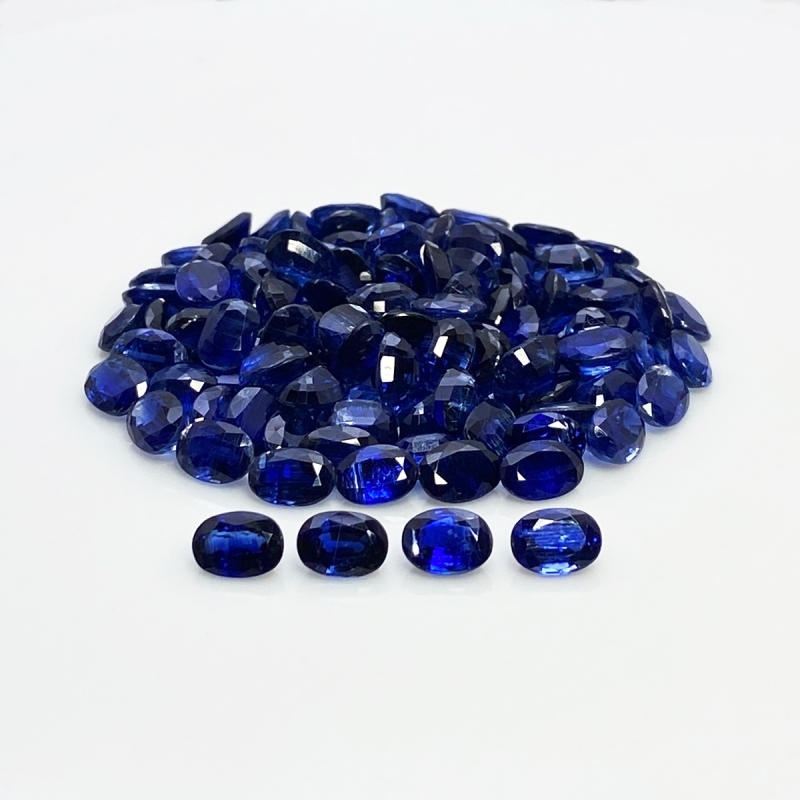 122.45 Cts. Kyanite 7x5mm Faceted Oval Shape B Grade Gemstones Parcel - Total 119 Pc.