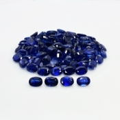 122.45 Cts. Kyanite 7x5mm Faceted Oval Shape B Grade Gemstones Parcel - Total 119 Pc.