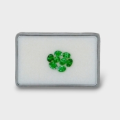 3.6 Cts. Tsavorite Garnet 4x5-4x6mm Faceted Oval Shape AA Grade Gemstones Parcel - Total 8 Pc.