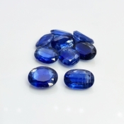 57.25 Cts. Kyanite 9X13-11X13mm Faceted Oval Shape A Grade Gemstones Parcel - Total 9 Pc.