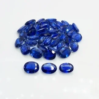 80.65 Cts. Kyanite 9X7mm Faceted Oval Shape A Grade Gemstones Parcel - Total 41 Pc.