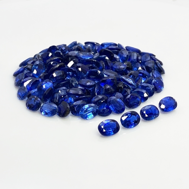 Kyanite 7x5mm Faceted Oval B Gemstones Parcel - 170873