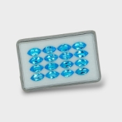 Swiss Blue Topaz 10x5mm Faceted Marquise AAA Gemstones Parcel - 180052