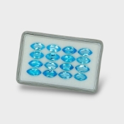 Swiss Blue Topaz 10x5mm Faceted Marquise AAA Gemstones Parcel - 180054