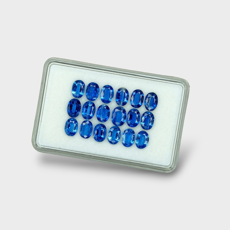 Kyanite 7x5mm Faceted Oval AAA Gemstones Parcel - 170816