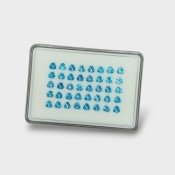 Swiss Blue Topaz 5mm Faceted Trillion AAA Gemstones Parcel - 180086