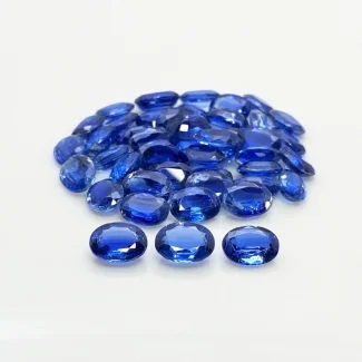 90.35 Cts. Kyanite 9X7mm Faceted Oval Shape A Grade Gemstones Parcel - Total 46 Pc.