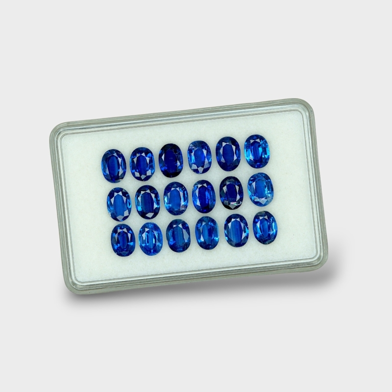 Kyanite 7x5mm Faceted Oval AAA Gemstones Parcel - 170854