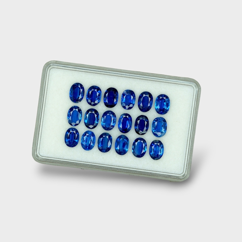 Kyanite 7x5mm Faceted Oval AAA Gemstones Parcel - 170854