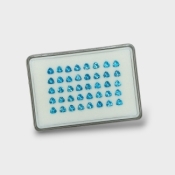 Swiss Blue Topaz 5mm Faceted Trillion AAA Gemstones Parcel - 180085