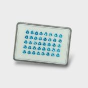 Swiss Blue Topaz 5mm Faceted Trillion AAA Gemstones Parcel - 180085