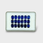 18.12 Cts. Kyanite 7x5mm Faceted Oval Shape AAA Grade Gemstones Parcel - Total 18 Pc.