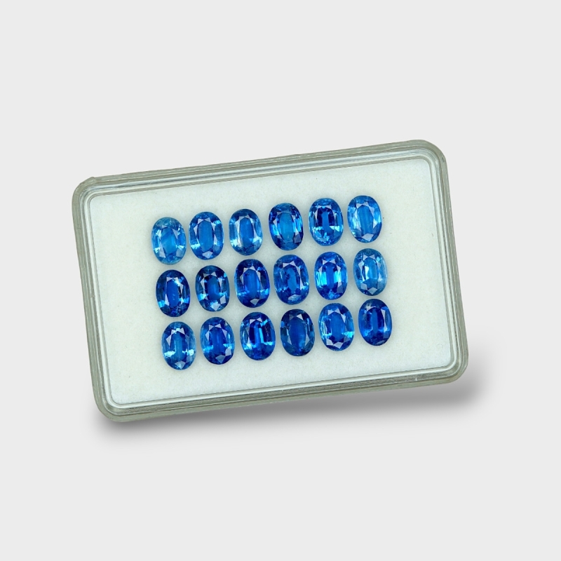 Kyanite 7x5mm Faceted Oval AAA Gemstones Parcel - 170859