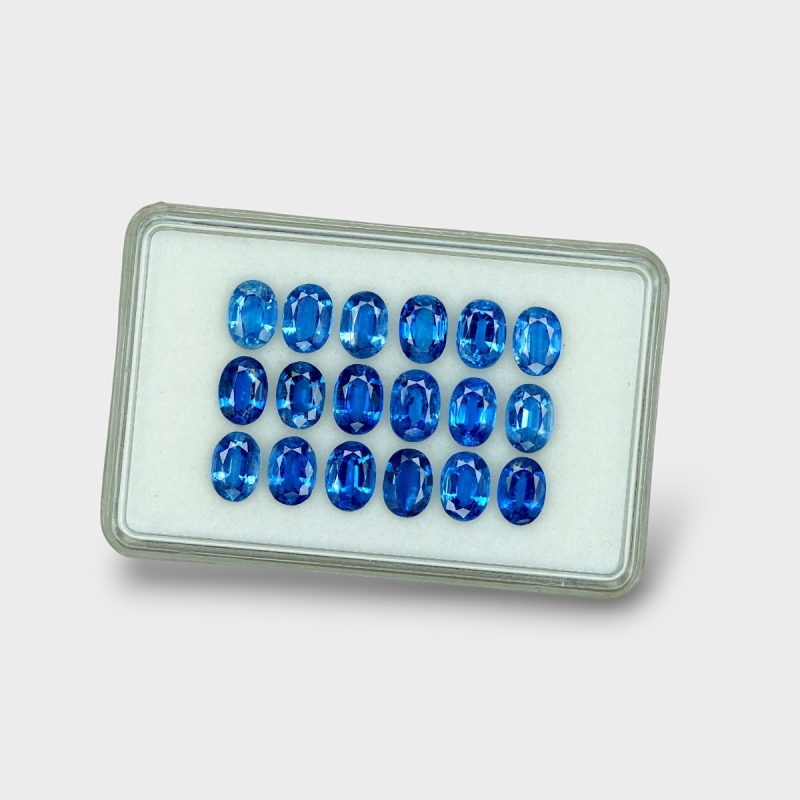 Kyanite 7x5mm Faceted Oval AAA Gemstones Parcel - 170859