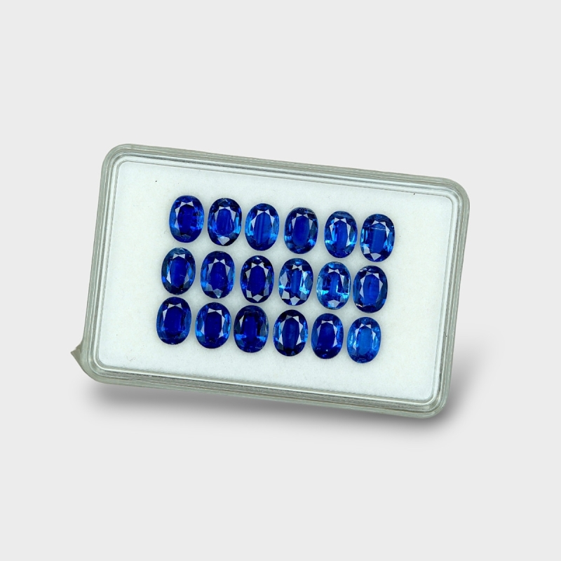 Kyanite 7x5mm Faceted Oval AAA Gemstones Parcel - 170855