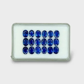 18.38 Cts. Kyanite 7x5mm Faceted Oval Shape AAA Grade Gemstones Parcel - Total 18 Pc.